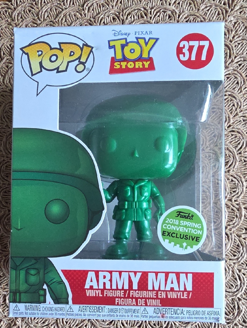 Funko Pop! Disney Toy Story Green Army Man #377 -Unopened